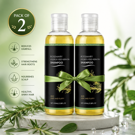 Rosemary Hydrolyzed Keratin Shampoo (Pack of 2)