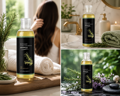 Rosemary Hydrolyzed Keratin Shampoo (Pack of 2)